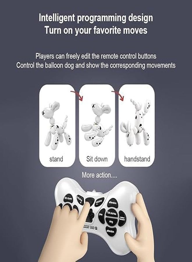 VIKINGS Interactive Balloon Dog Robot Toy, Remote Control Programmable Pet with Touch Response (Balloon Dog Robot) Multicolor - Image 2